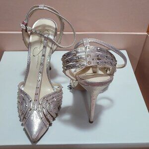 Gold High Heels for Dress Wear